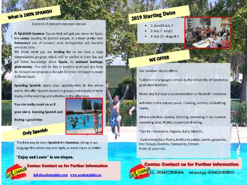 Cursos de español en verano en Salamanca