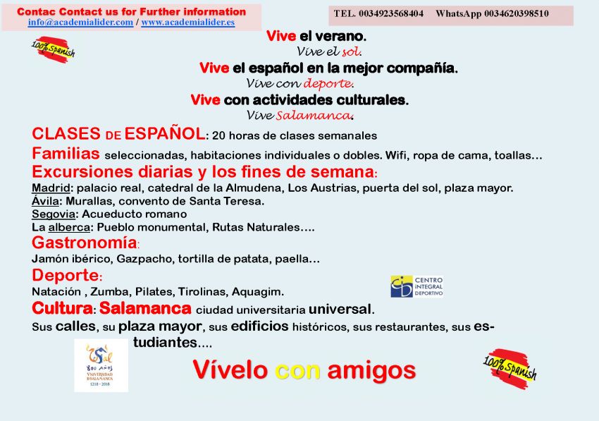 VIVE EL VERANO, VIVE EL SOL EN ESPAÑOL